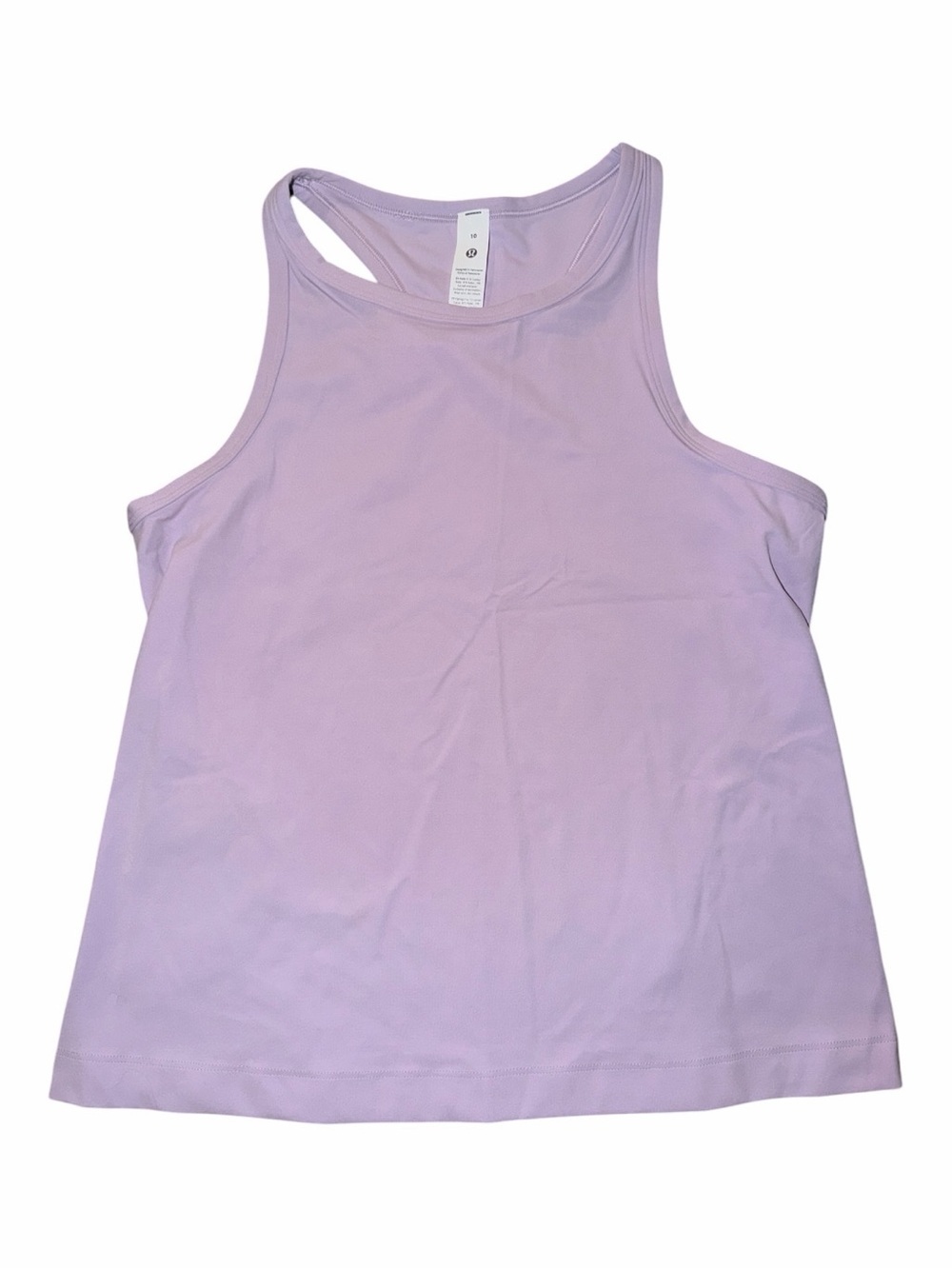 Lululemon Align Waist-Length Racerback Tank Top Lilac Play Size 10 NWT